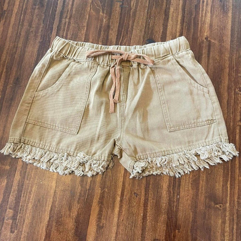 Brown Floral Blooming Shorts